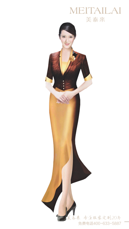 资阳时尚休闲风酒店服装订做